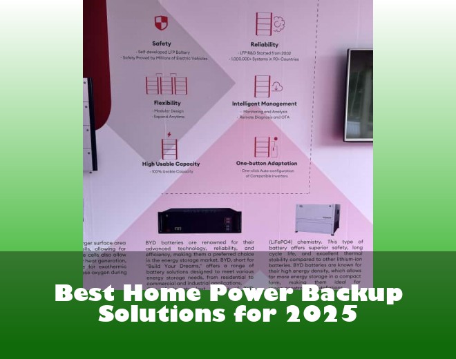 Best Home Power Backup Solutions for 2025